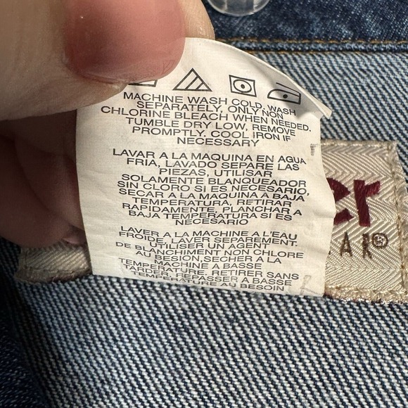 Vintage Wrangler Denim Trucker Jacket Mens 3X Rugged Workwear Chore Jean Western - Picture 4 of 9